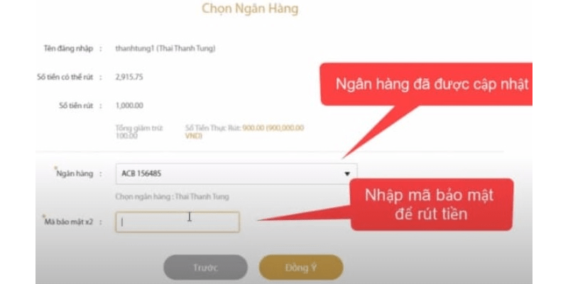 Rút tiền Daga, Hướng dẫn chi tiết cách rút tiền tại nhà cái Daga Thao tác nhanh chóng qua thẻ ngân hàng
