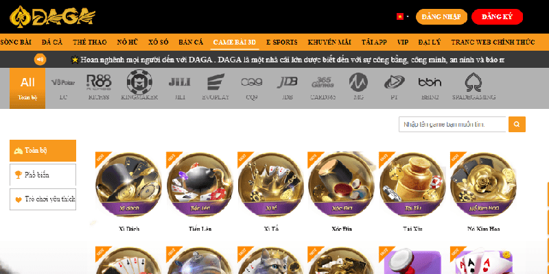 Trang DAGA có lừa đảo hay không? Kho tàng game daga đa dạng