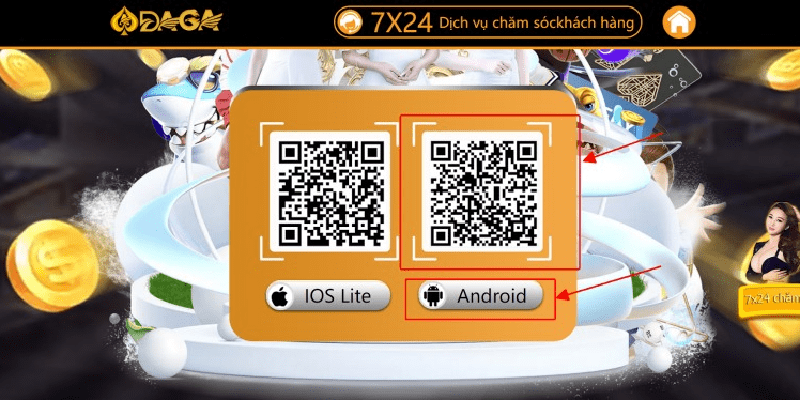 TRANG CHỦ Tải app Daga cho hệ điều hành Android