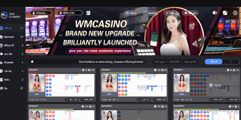 WM casino – Tăng trải nghiệm giải trí tại sảnh cược hàng đầu Châu Á WM live casino là một sảnh cược hàng đầu, cung cấp sự bảo mật cao với mức thưởng hấp dẫn