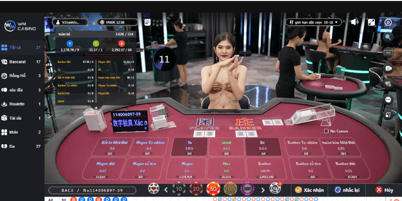 WM casino – Tăng trải nghiệm giải trí tại sảnh cược hàng đầu Châu Á WM casino phát triển nhiều tựa game hấp dẫn, nổi bật, được yêu thích trên toàn cầu